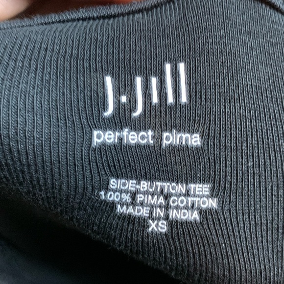 J. Jill perfect Pima black top, XS - Picture 2 of 5